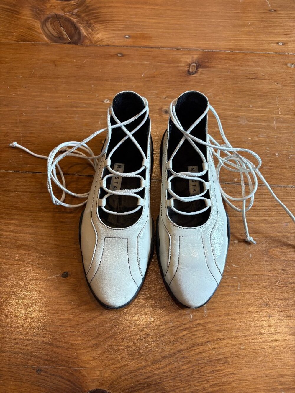 Miista Averie Lace Ballerina Flats - Cream